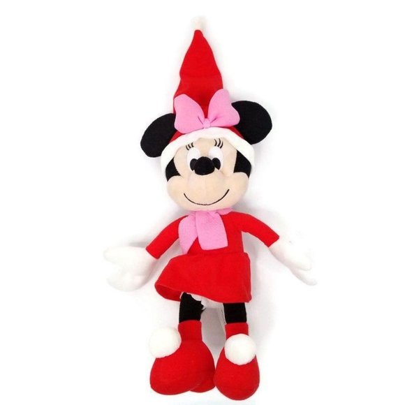 Kohls Cares Minnie Mouse Mrs Claus Plush Stuffed - Picture 3 of 10